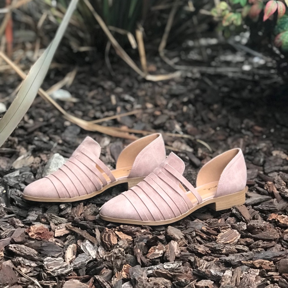 😍Qupid tuxedo-130 strappy flats